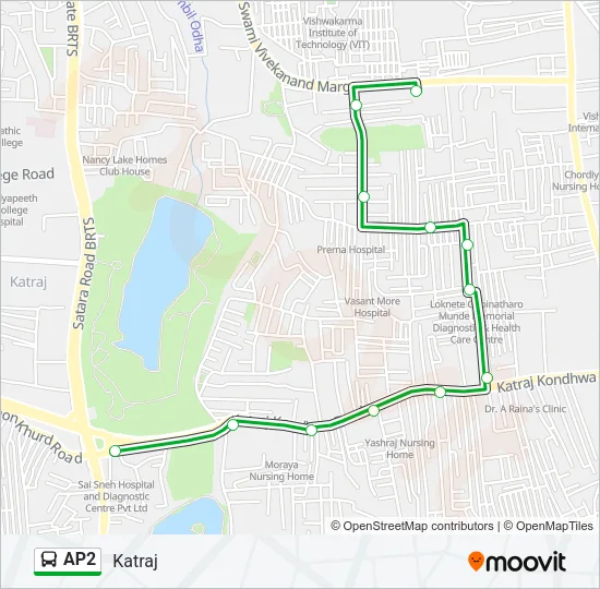 AP2 Bus Line Map