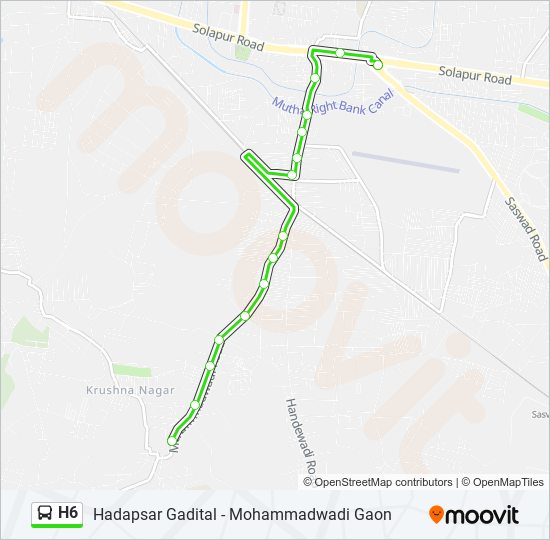 H6 bus Line Map