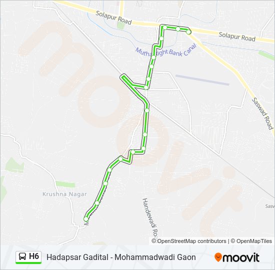 H6 Bus Line Map