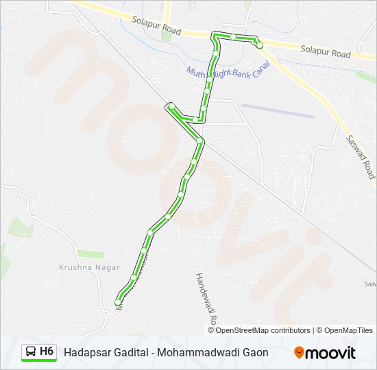 h6 Route Schedules, Stops & Maps Hadapsar Gadital (Updated)
