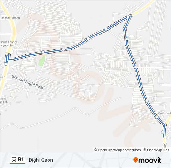 B1 Bus Line Map