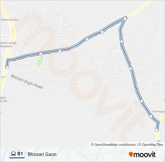 B1 Bus Line Map