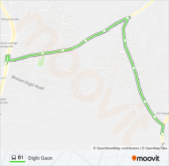 b1 Route Schedules, Stops & Maps Dighi Gaon (Updated)