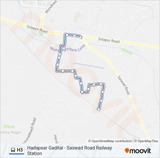 H3 Bus Line Map