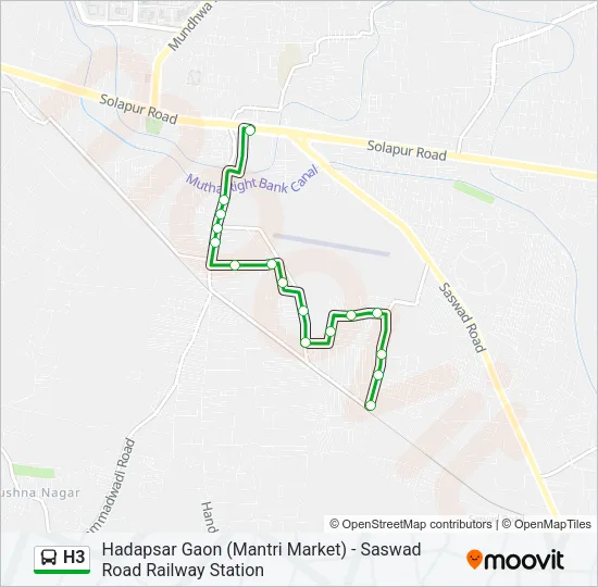 H3 Bus Line Map