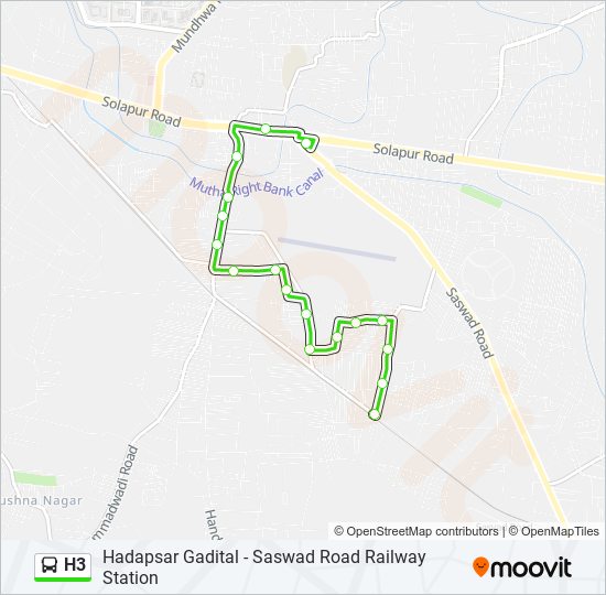 H3 Bus Line Map