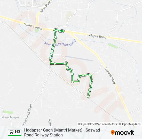 H3 Bus Line Map