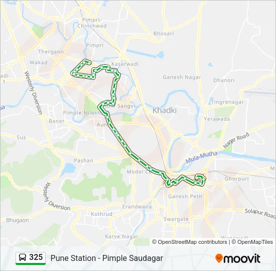 325 Bus Line Map