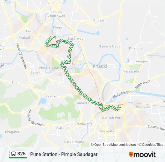 325 Bus Line Map