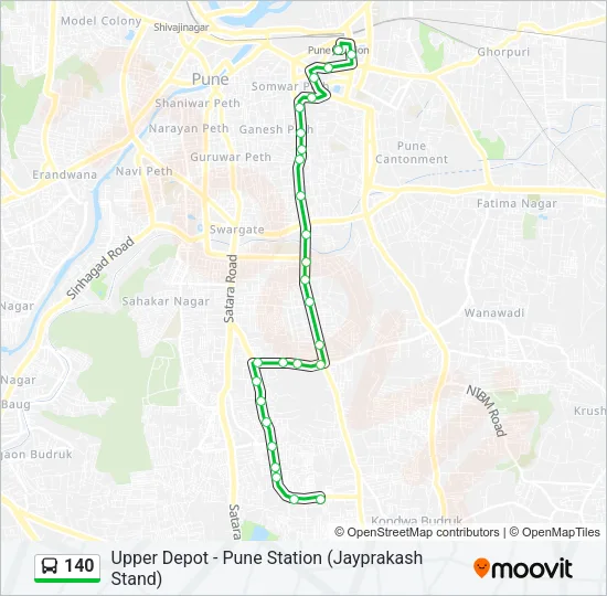 140 Bus Line Map