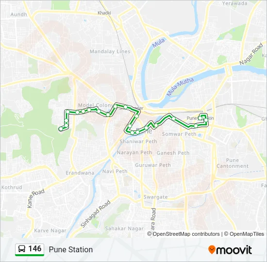 146 Bus Line Map