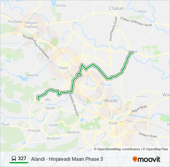 327 Bus Line Map