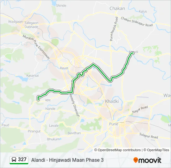 327 Bus Line Map