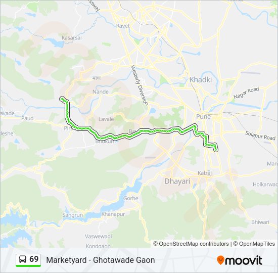 69 Bus Line Map