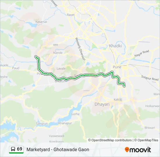 69 Bus Line Map