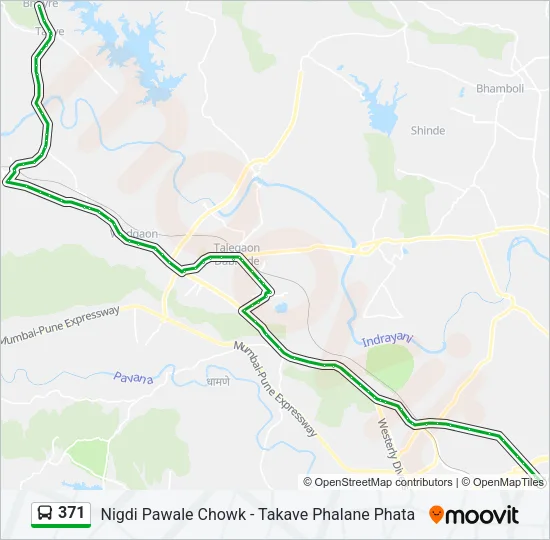 371 Bus Line Map