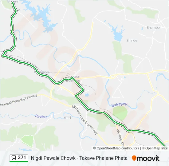 371 Bus Line Map