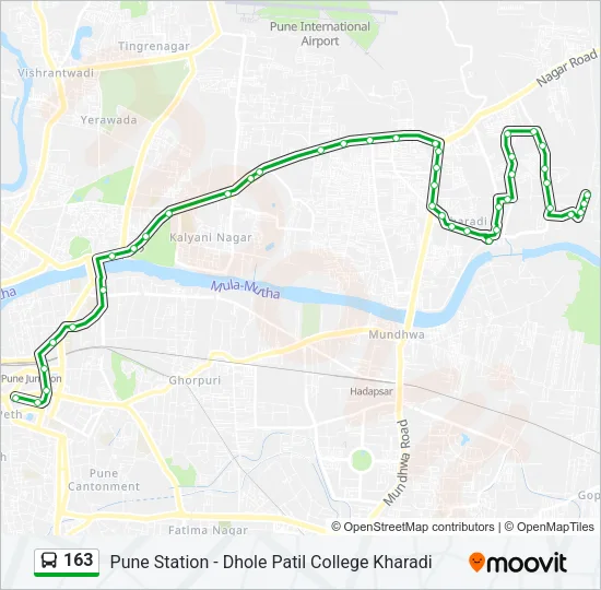 163 Bus Line Map