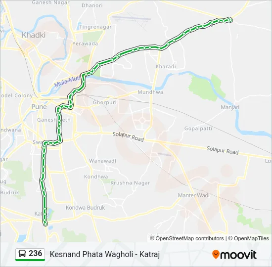 236 Bus Line Map