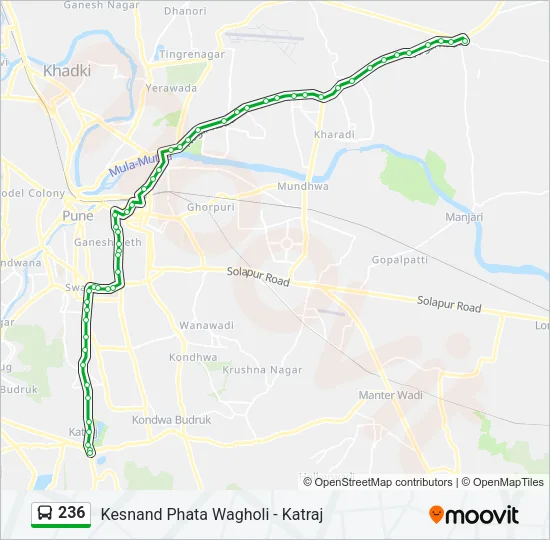 236 Bus Line Map