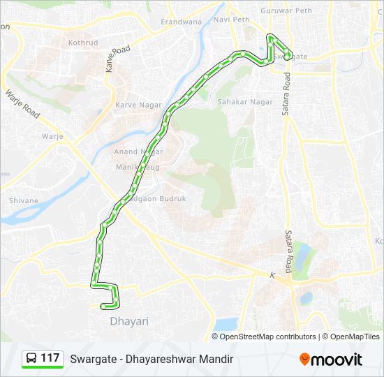 117 Bus Line Map