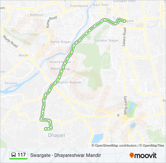 117 Bus Line Map