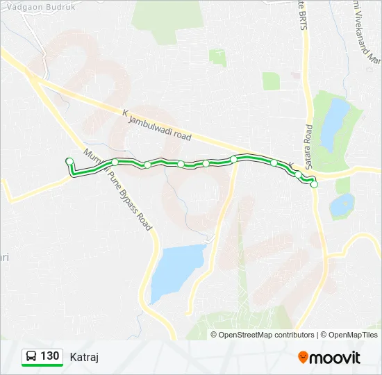 130 Bus Line Map