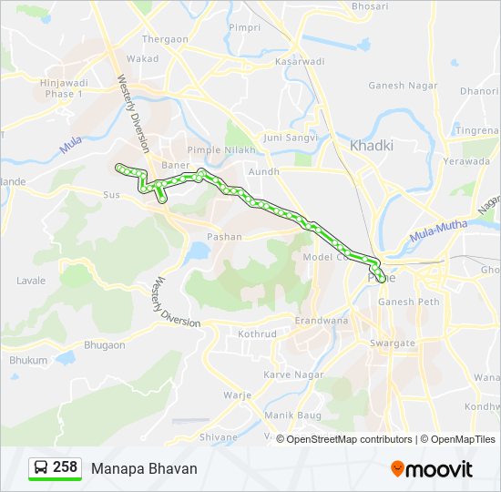 258 Route: Schedules, Stops & Maps - Manapa Bhavan (Updated)