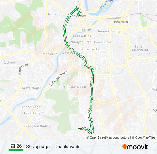 26 Bus Line Map