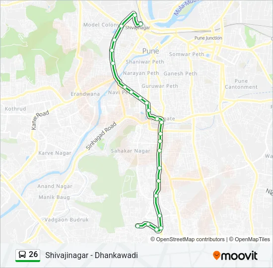 26 Bus Line Map