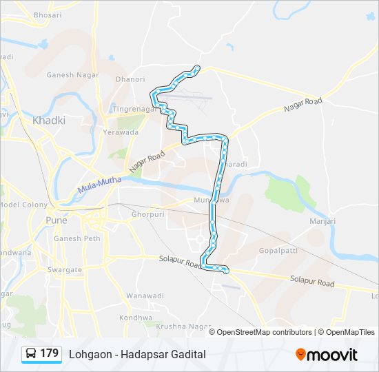 179 Route Schedules, Stops & Maps Hadapsar Gadital (Updated)