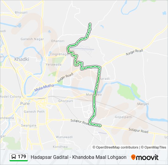 179 bus Line Map