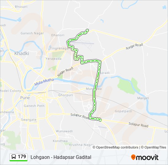 179 Route Schedules, Stops & Maps Hadapsar Gadital (Updated)