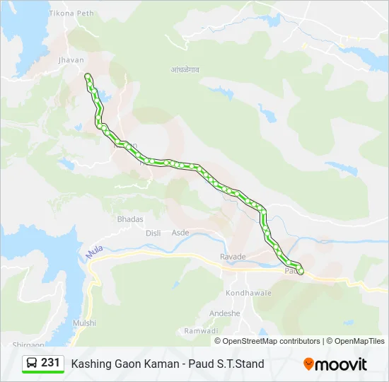 231 Bus Line Map
