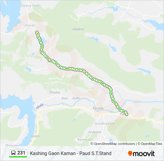 231 Bus Line Map