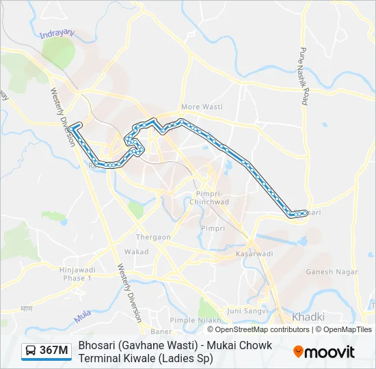 367M Bus Line Map