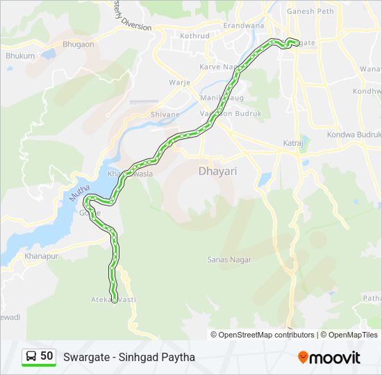 50 Bus Line Map