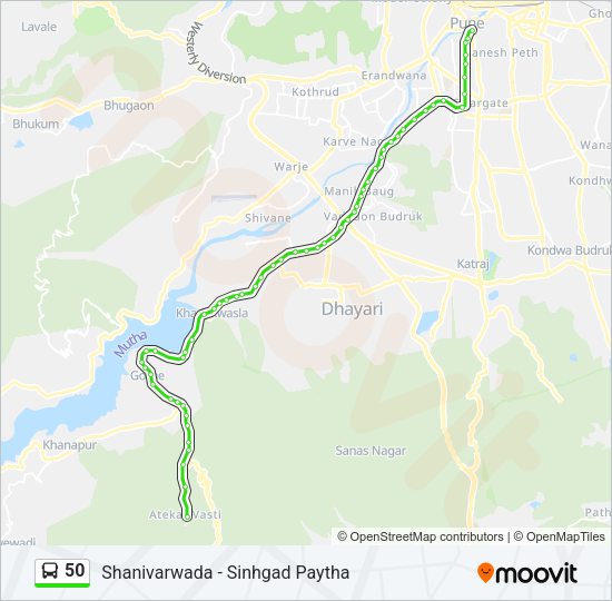 50 Bus Line Map