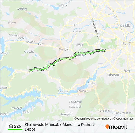 226 Bus Line Map