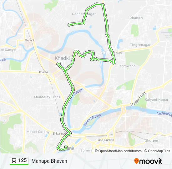 125 Bus Line Map