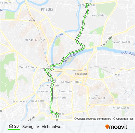 20 Bus Line Map