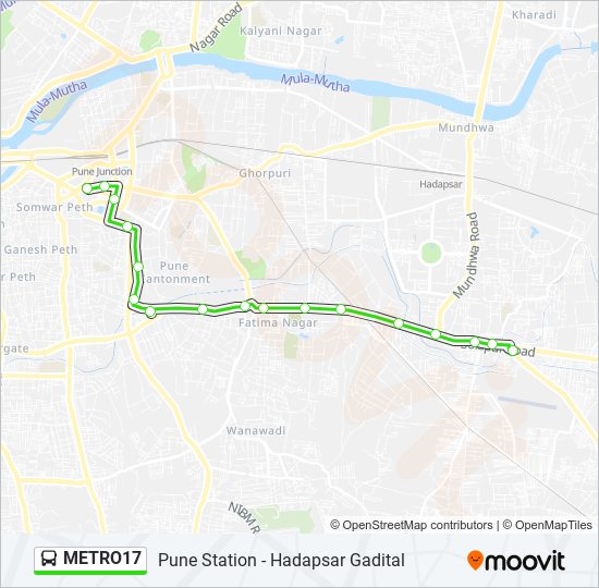 metro17 Route Schedules, Stops & Maps Hadapsar Gadital (Updated)