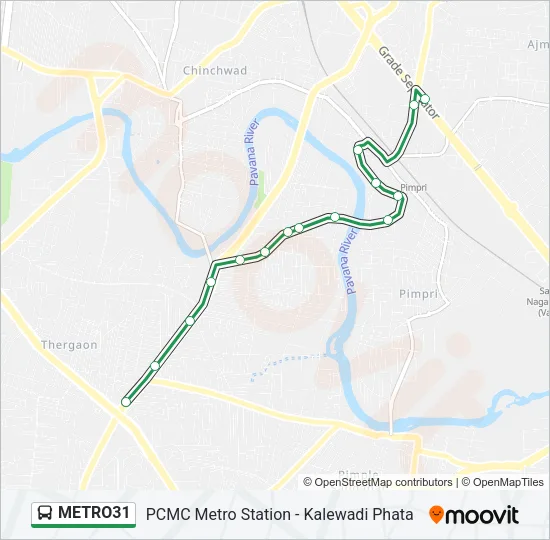 METRO31 Bus Line Map