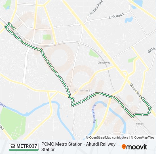 METRO37 Bus Line Map