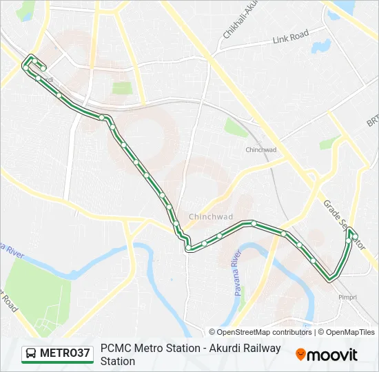 METRO37 Bus Line Map
