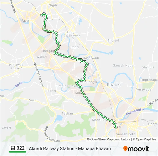 322 Bus Line Map