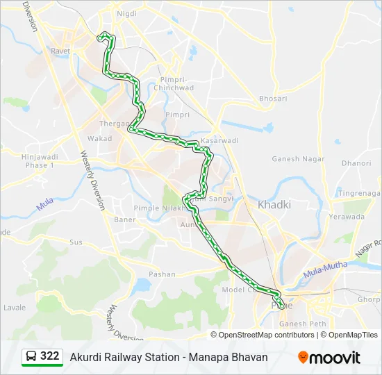 322 Bus Line Map