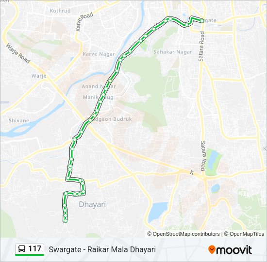 117 Bus Line Map