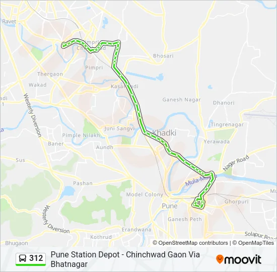 312 Bus Line Map