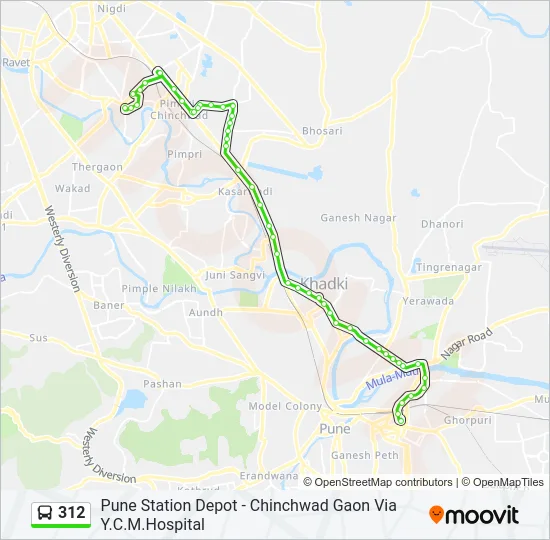 312 Bus Line Map